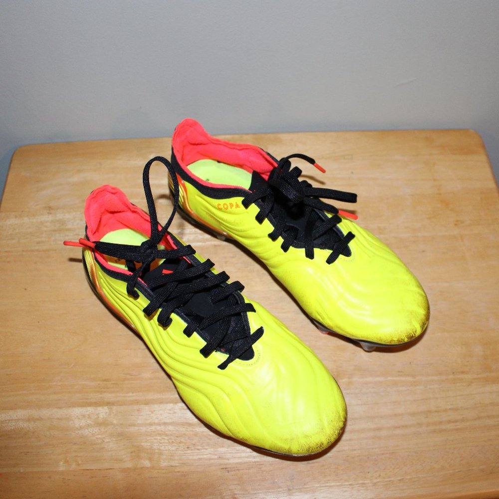 Adidas Copa Sense.1 FG Yellow/Red Size 6.5 Soccer Cleat